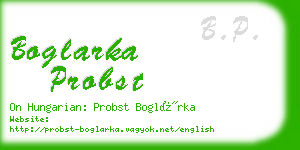 boglarka probst business card
